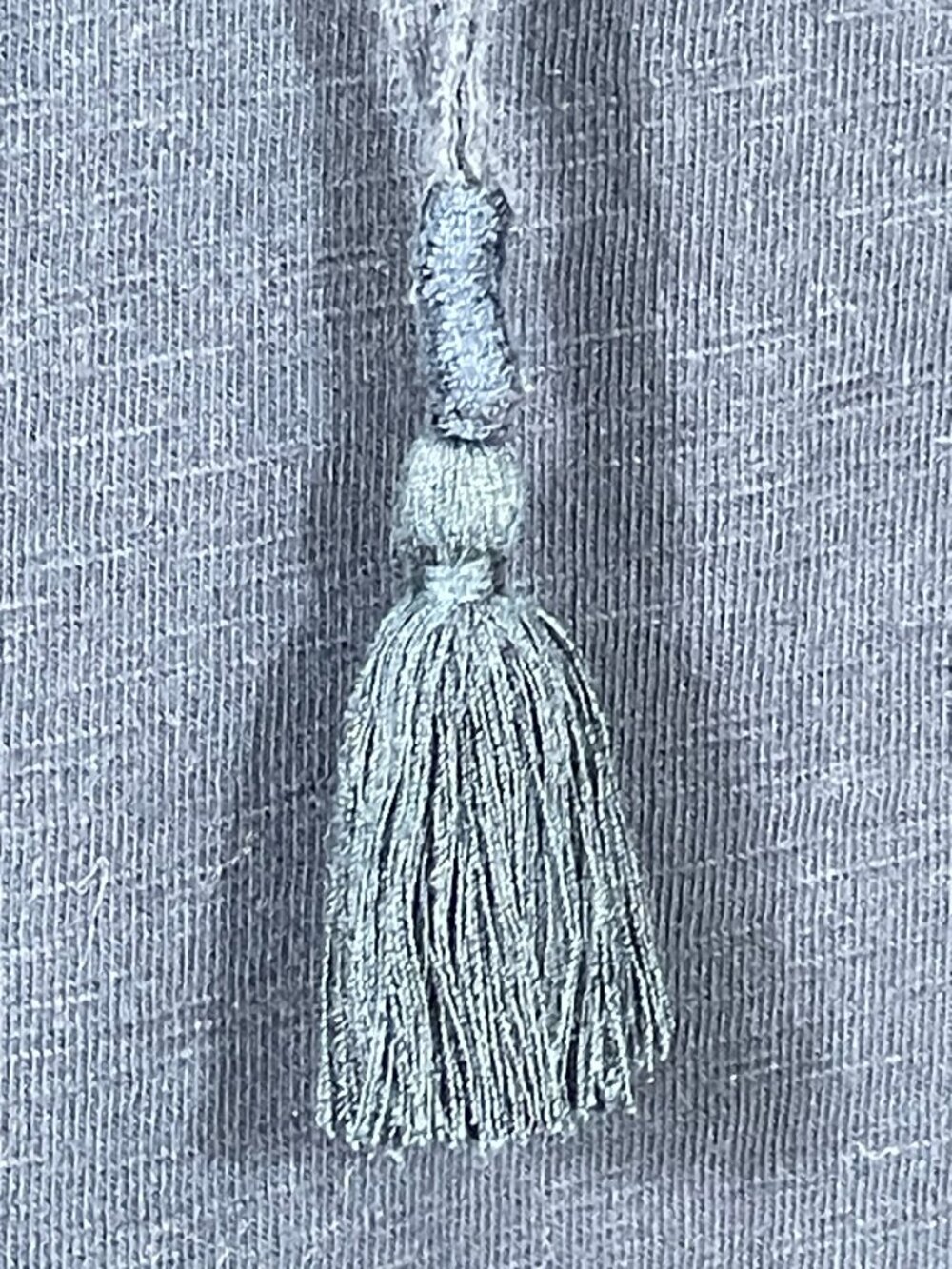 Boden Navy Embroidered Shift Dress Tassel Tie Cotton Blend US 8 - Picture 6 of 9
